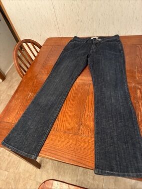 Levi's 545 Low Bootcut Jeans Women’s 8M (31x32) Flap Pockets Dark Wash Denim